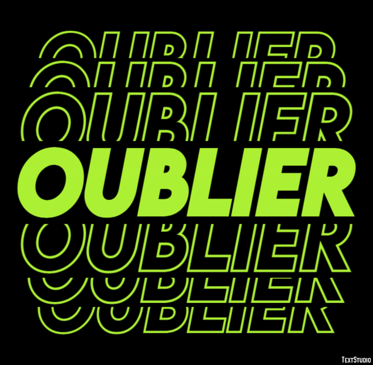 Oublier Efecto de Texto