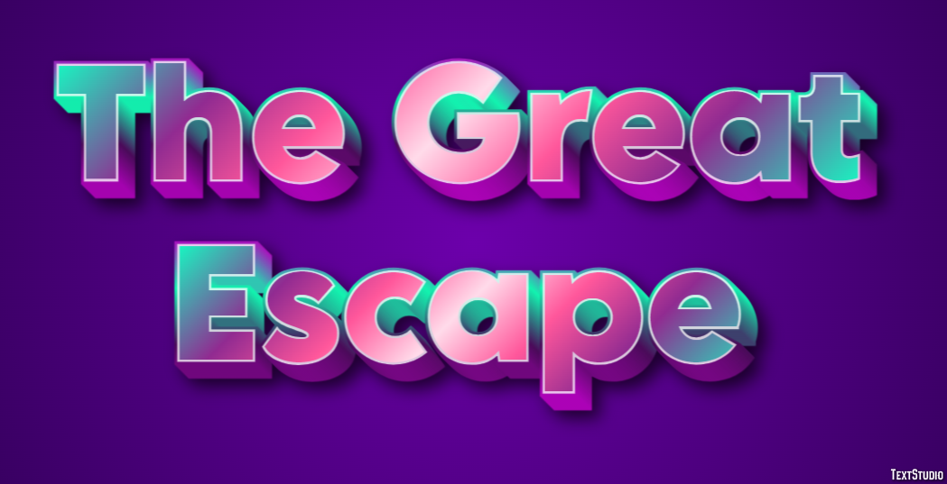 The Great Escape Effetto testo