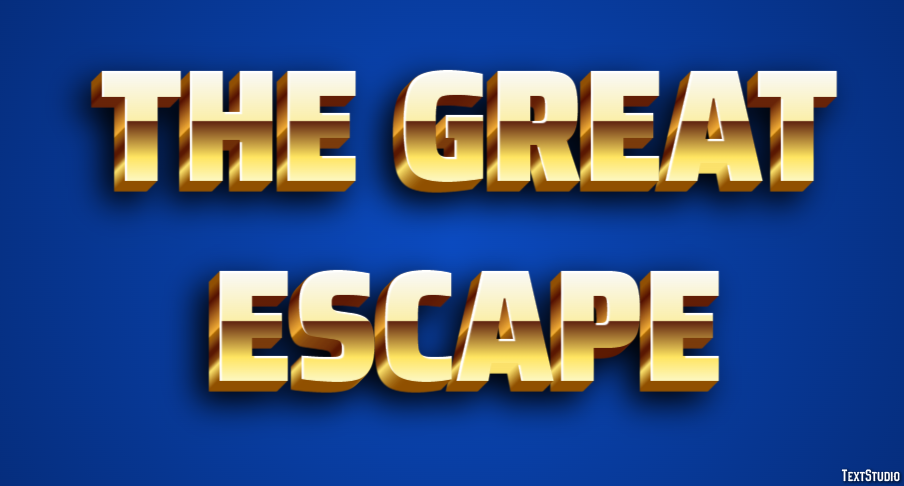 The Great Escape Effetto testo