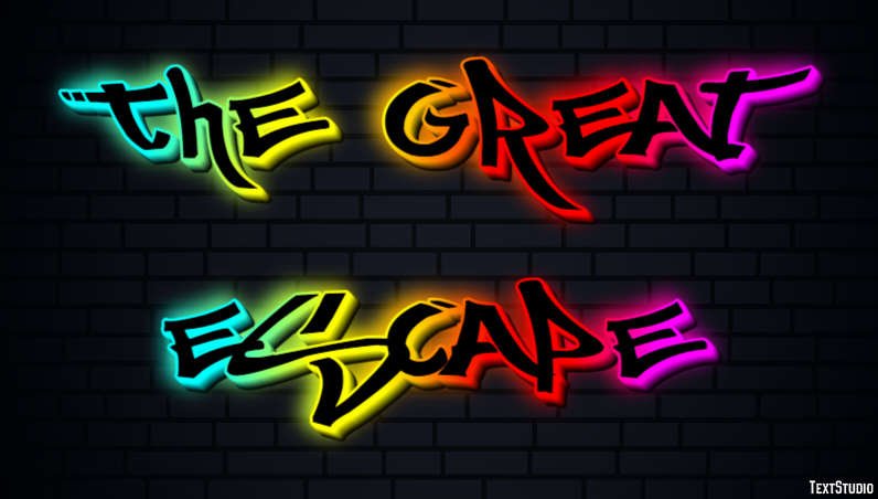 The Great Escape Text Effect