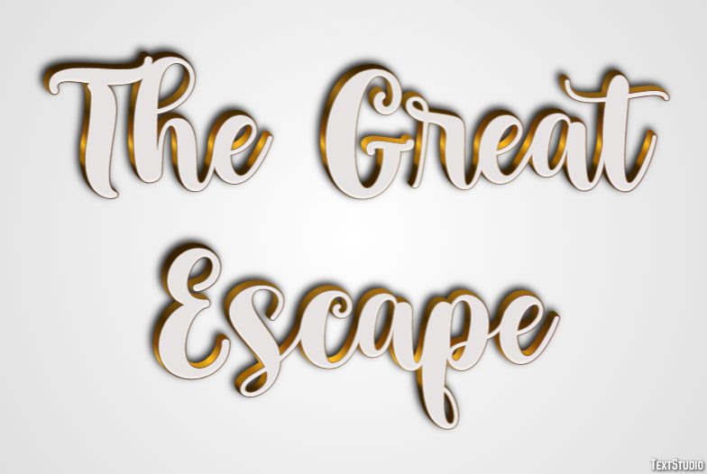 The Great Escape Effetto testo