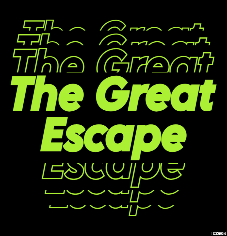 The Great Escape Text Effect