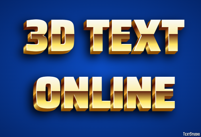 3d Text Online Text Effect