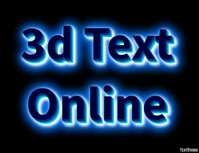 3d Text Online Text Effect