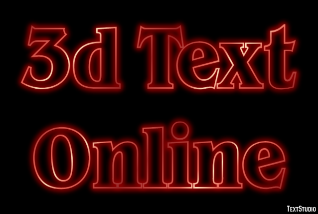 3d Text Online Text Effect