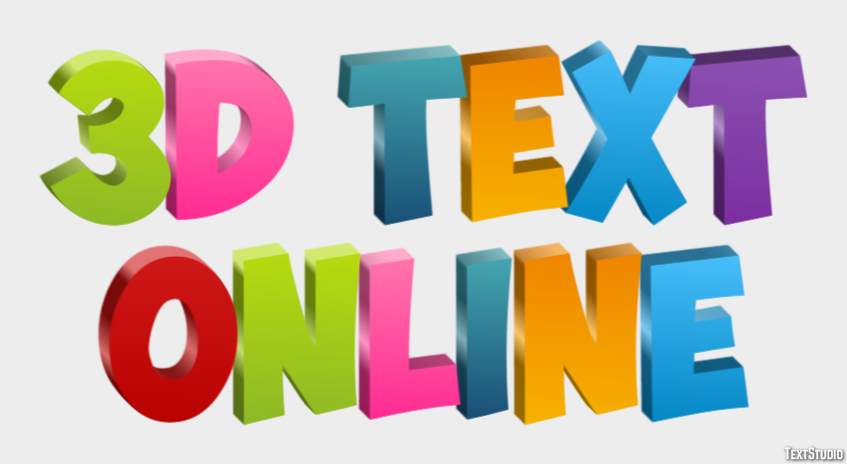 3d Text Online Text Effect