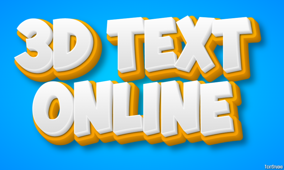 3d Text Online Text Effect