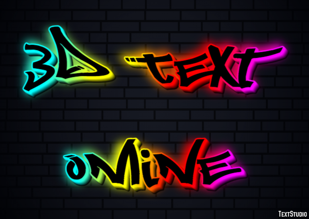 3d Text Online Text Effect