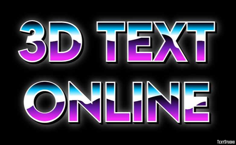 3d Text Online Texteffekt