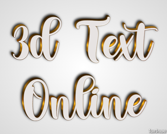 3d Text Online Text Effect