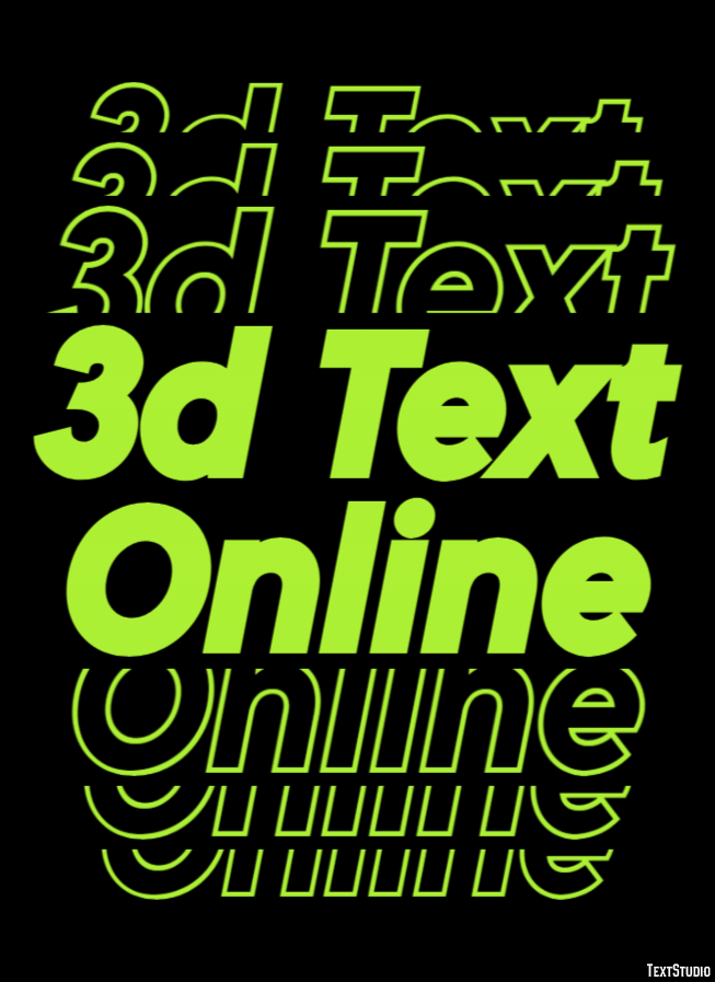 3d Text Online Text Effect
