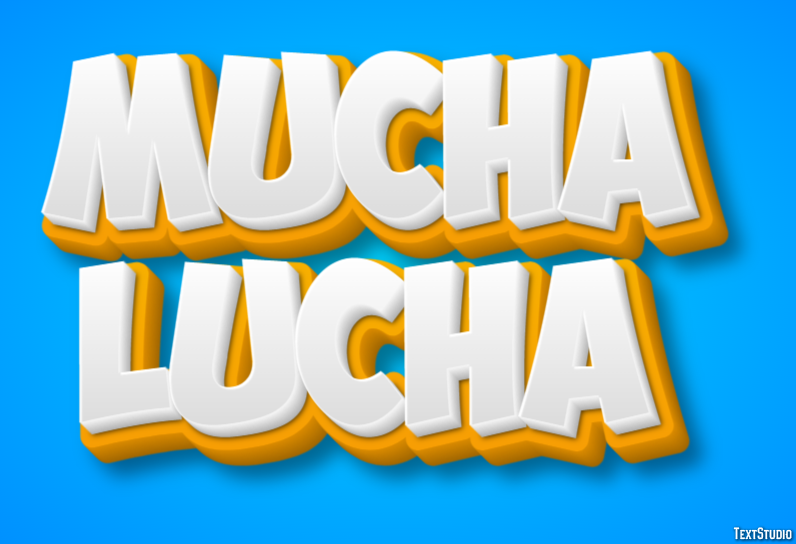 Mucha Lucha Text Effect