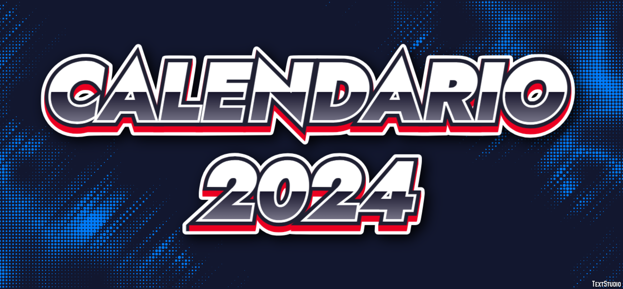 Calendario 2024 Texteffekt