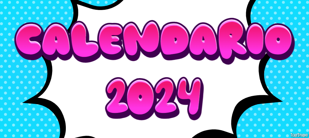 Calendario 2024 Texteffekt