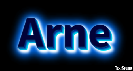 Arne Text effect