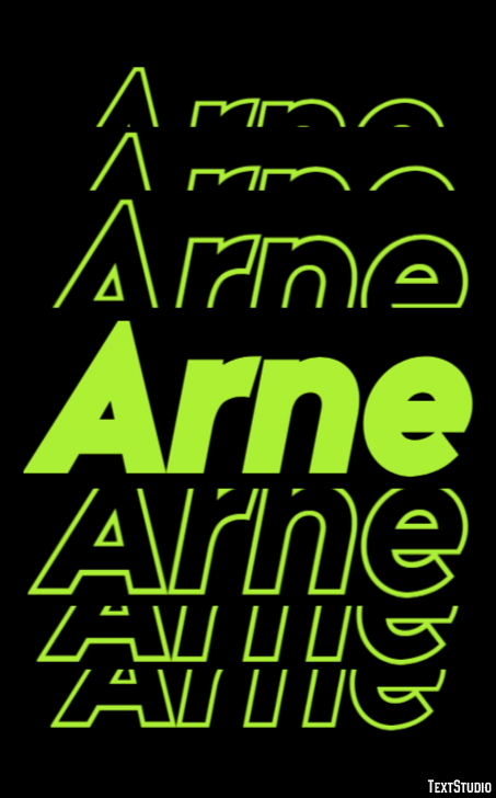 Arne Efeito de texto