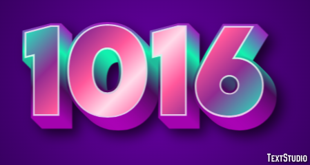 1016 Text Effect