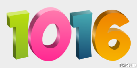 1016 Text Effect