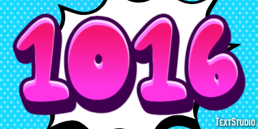 1016 Text effect