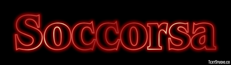 Soccorsa Effetto testo