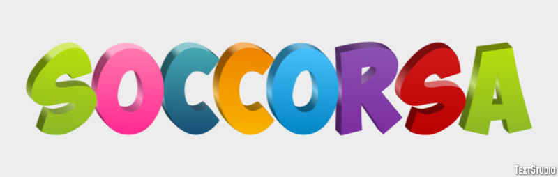 Soccorsa Effetto testo
