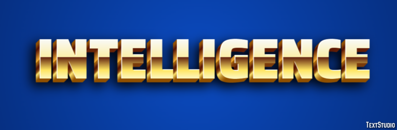 Intelligence Text Effect