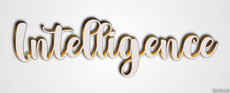 Intelligence Text Effect