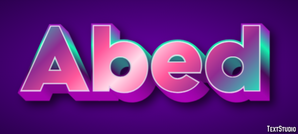 Abed Text Effect