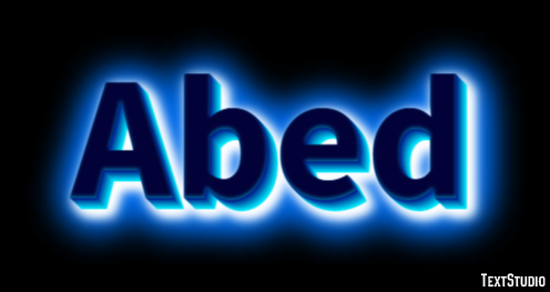 Abed Efecto de Texto