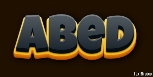 Abed Text Effect