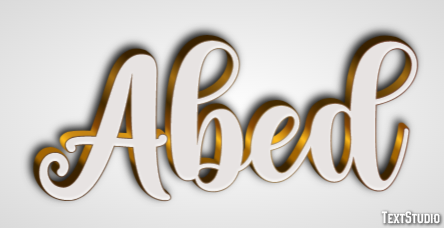 Abed Text Effect