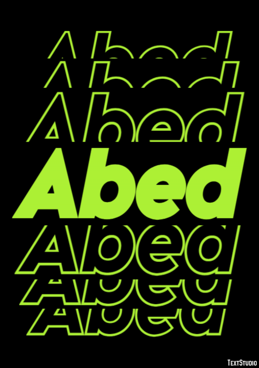 Abed Effetto testo