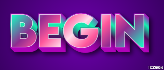 Begin Text Effect