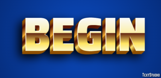 Begin Text Effect