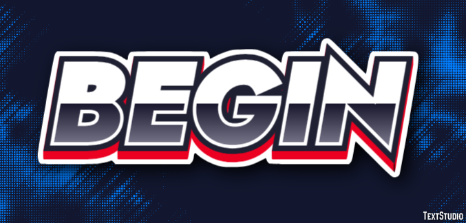 Begin Effet de Texte
