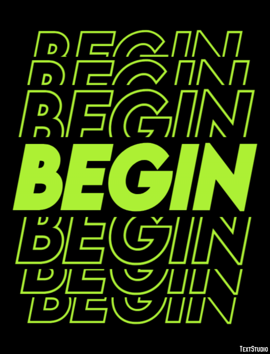 Begin Text Effect