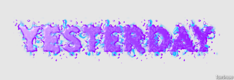Yesterday Efecto de Texto