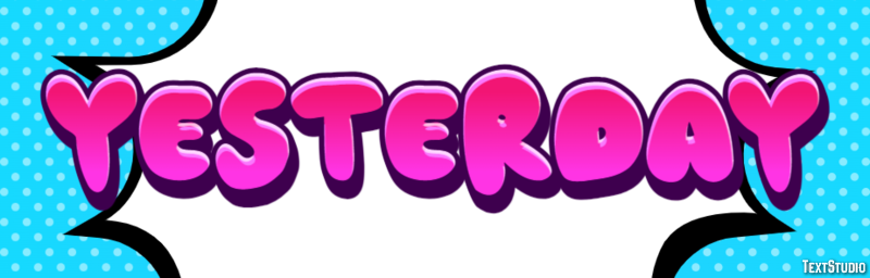 Yesterday Efecto de Texto