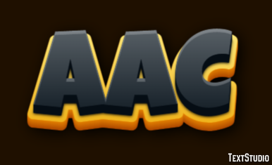 AAC Text Effect
