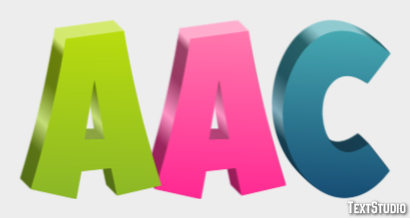 AAC Text Effect