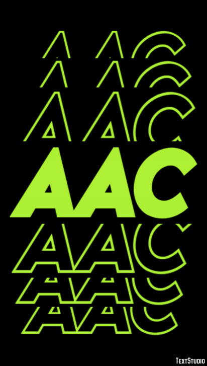 AAC Text Effect