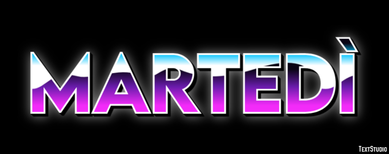 Martedì テキスト効果