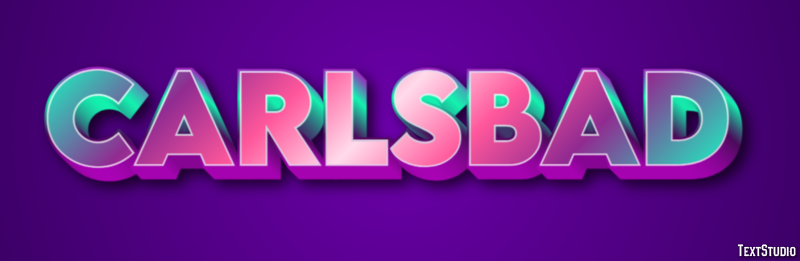 Carlsbad Effet de Texte