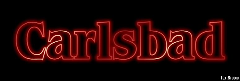 Carlsbad Effet de Texte