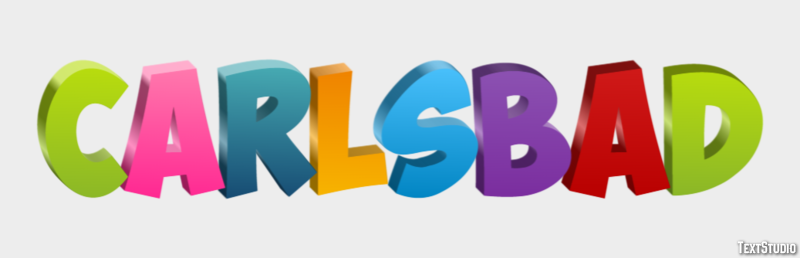 Carlsbad Effet de Texte