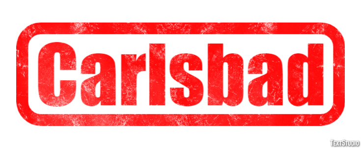 Carlsbad Effet de Texte