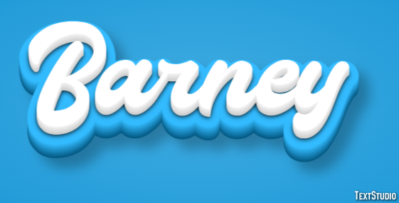 Barney Text Effect