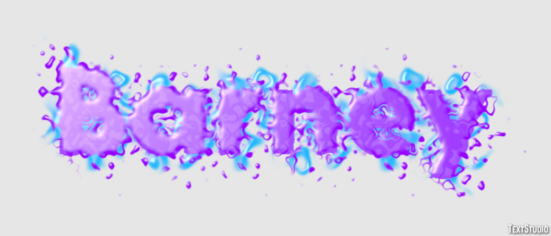 Barney Text effect