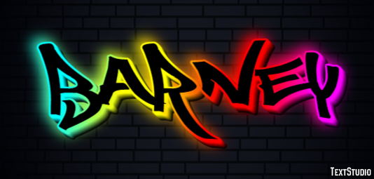 Barney Text Effect