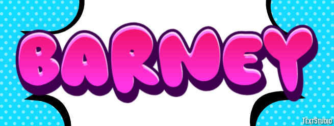 Barney Text Effect